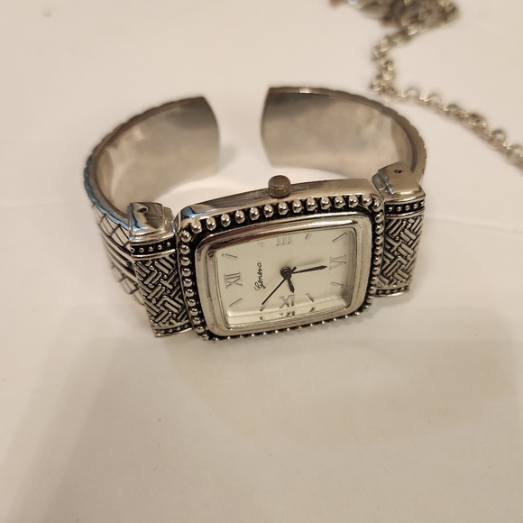 Vintage Brighton Watch Bracelet Necklace Square Flower Bundle - Picture 4 of 5